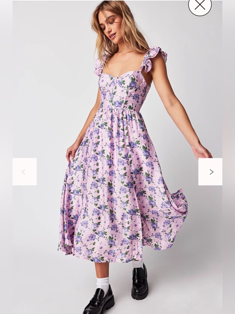 ASTR The label large floral dress